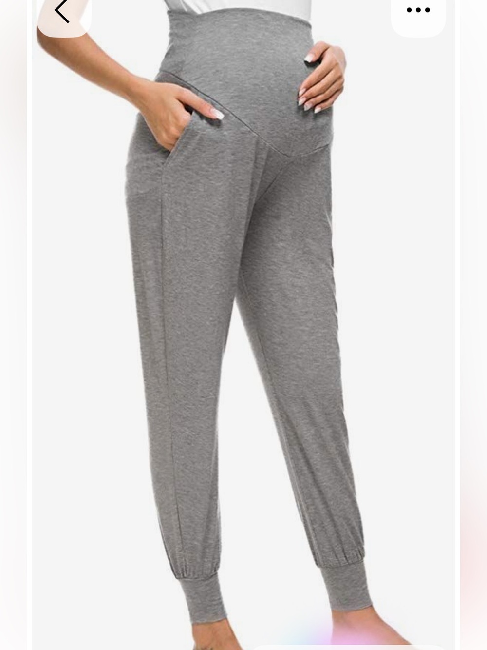 Grey Pregnancy Leggings